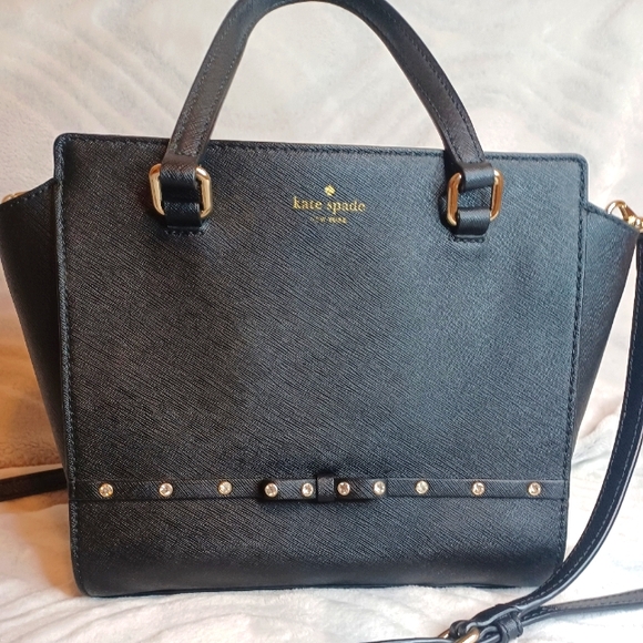 kate spade Handbags - Kate Spade Laurel Way Jeweled small tote in EUC 10x8x4 Retail $298